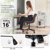 YOUNIKE Modern Home Office Chair Adjustable Swivel Desk Chair Leather Rolling Task Vanity Chair Seat Size 19.49"Wx16.93"Dx(17.91-22.64)"H - 4 of 4