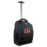 NFL Cincinnati Bengals Premium Wheeled 19" Backpack - Black
