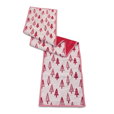 Melrose Embroidered Pine Tree Table Runner 72"L