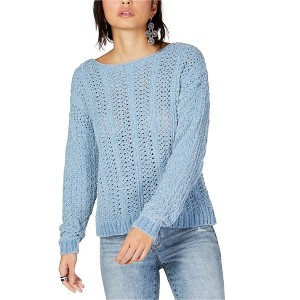 I.N.C International Concepts Womens Chenille Pullover Sweater, Blue, Medium - 1 of 1