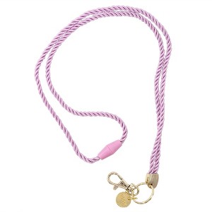 Twisted Rope Lanyard with Oval Clip Purple - Yoobi , Kids Unisex, Size: Small