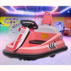 Bumper Car for Toddlers, 6V Electric Ride On Toys for Kids, 1.9 MPH Max Speed, Steering Wheel, 360 Degree Spin, 2-Speeds, Lights, Music & Horn - 1 of 4
