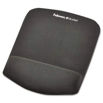 Fellowes PlushTouch Mouse Pad with Wrist Rest Foam Graphite 7 1/4 x 9-3/8 9252201