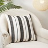 Saro Lifestyle Faded Linear Pattern Poly Filled Throw Pillow - 3 of 3