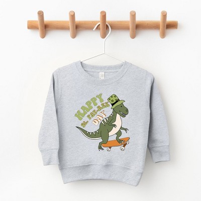 The Juniper Shop Happy St. Pat-Rex Day Toddler Graphic Sweatshirt