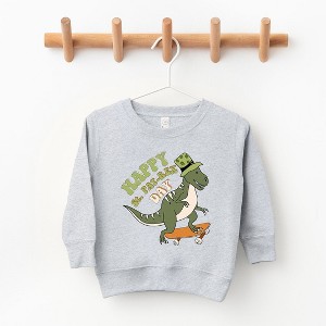 The Juniper Shop Happy St. Pat-Rex Day Toddler Graphic Sweatshirt - 1 of 2