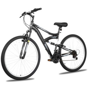 hykolity Mountain Bike, 26" 27.5" Wheel, 18 Speed MTB Bicycle with Dual Full Suspension, Adjustable Saddle for Men Women Outdoor Cycling - 1 of 4