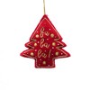 SEVOBAL Tree Ornaments Set of 6 Christmas Cheer Hanging Ornaments Set of 6, Glittering Snowflake Christmas Tree Decorations, Multicolored, 5"*1.75"*5" - 2 of 4