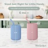 WeeSprout Silicone Baby Cups With Straws and Lids, 4 & 8 oz Options, Set of 2, Food Grade Toddler Training Container, Built In Straw Stoppers - 2 of 4