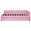 YOOCOZZ Full XL Size Modern Upholstered Linen Daybed with Twin Trundle - 2 of 4