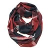 Wrapables Plaid Print Infinity Scarf and Beanie Hat Set, Navy and Wine Set - 2 of 4