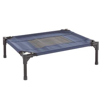 Pet Adobe Portable Raised Cot Style Pet Bed - Navy Blue