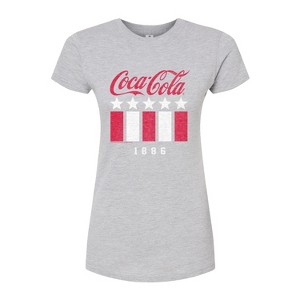 Women's - Coca-Cola - 1886 Stars Stripes Juniors Fitted Graphic T-Shirt - 1 of 3