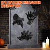 SEVOBAL 3Pcs Reaching Hands With Lighted Candles Wall Mounted Halloween Decoration Witch Devil Hand Aesthetic Goth Gothic, Black, 23"*16"*12.5" - 2 of 4