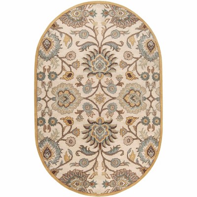 Hauteloom Caesar  Hand Tufted Tan 1012 Wool Rug