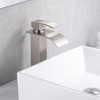 SUMERAIN Modern Waterfall Bathroom Sink Faucet Stainless Steel 304 Vessel Sink Faucet Brushed Nickel - 3 of 4