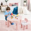 Costway 5in1 Kids Activity Table Chair Set AR Function Water Building Block Craft Table - 3 of 4