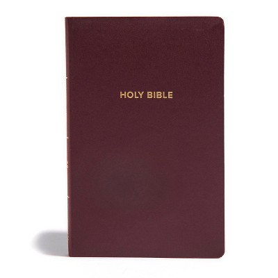 CSB Gift & Award Bible, Burgundy - by  Csb Bibles by Holman (Leather Bound)