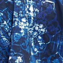 blue medallion print