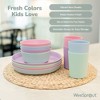 WeeSprout Bamboo Kids Bowls, Set of Four Kid-Sized Dinnerware, Cereal, Leftovers & Snack Bowl - 4 of 4