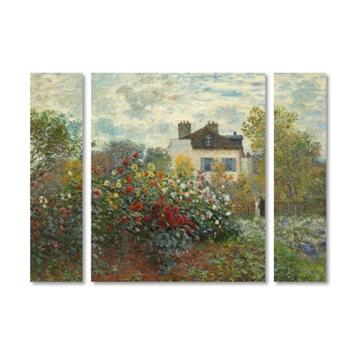 Trademark Fine Art - Claude Monet 'Artist's Garden In Argenteuil'