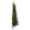 National Tree Company Feel Real Montgomery Clear Prelit Flat Back Half Christmas Tree with Clear Lights & Metal Base, Hinged Easy Assembly - image 3 of 4