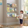 Attop Nursery Book Shelves for Kids Rooms - 32 Inches Floating Wall Bookshelves Set of 3 - 4 of 4