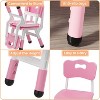 Kids Chairs, 3 Level Height Adjustable Plastic Preschool Chairs, Max Load 180 Lbs, for 2-8 Years Home, School, Indoor/Outdoor - 3 of 4