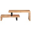 vidaXL 2 Piece Coffee Table Set Solid Acacia Wood - 3 of 4