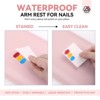 Saviland Pro Nail Arm Rest Set - Pink Faux Leather Hand Rest & Non-Slip Mat for Acrylic Nails. - 4 of 4