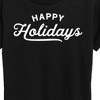 Women's - Instant Message - Happy Holidays Short Sleeve Graphic T-Shirt - 2 of 4
