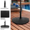 Pure Garden 32lb Half-Circle Outdoor Patio Umbrella Base Black: Resin & Cement, No Assembly, Rustproof - 4 of 4