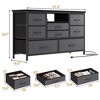 8 Dresser TV Stand with Power Outlet & LED Light - 3 of 4