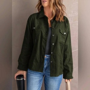 Women's Corduroy Shacket - Shewin - 1 of 2