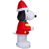 Gemmy Christmas Airblown Inflatable Snoopy in Snowflake Sweater Peanuts, 8 ft Tall, Multicolored - 4 of 4