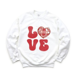 Simply Sage Market Women's Graphic Sweatshirt Love Disco - 1 of 4