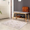 Acekool Boho Line Area Rug Collection — Washable Belgian Plush Look, 1100gsm, Low Pile, Non-Slip Backing, Navy Gray Brown - 2 of 4