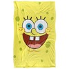 Kids' Spongebob  Goofy Smile Face Silky Touch Blanket White 36X58 - 2 of 4