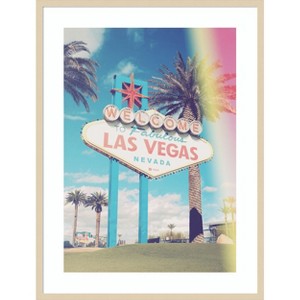 Amanti Art Vintage Vegas Sign by Pictufy Studio III Wood Framed Wall Art Print - 1 of 4