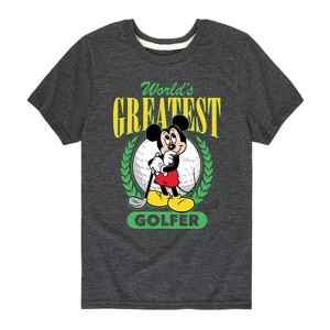 Boys' - Disney - Mickey Greatest Golfer Short Sleeve Graphic T-Shirt - 1 of 4