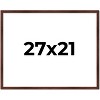 PosterPalooza | Classic Modern Brown Picture Frame - UV Acrylic, Backing Board, Hanging Hardware Included - 2 of 4