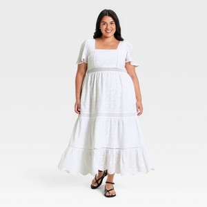 target white maxi dress Petal and Pup Women's Valley Maxi Dress