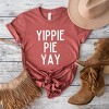 Simply Sage Market Yippie Pie Yay Short Sleeve Tee - S - Rust - 2 of 4