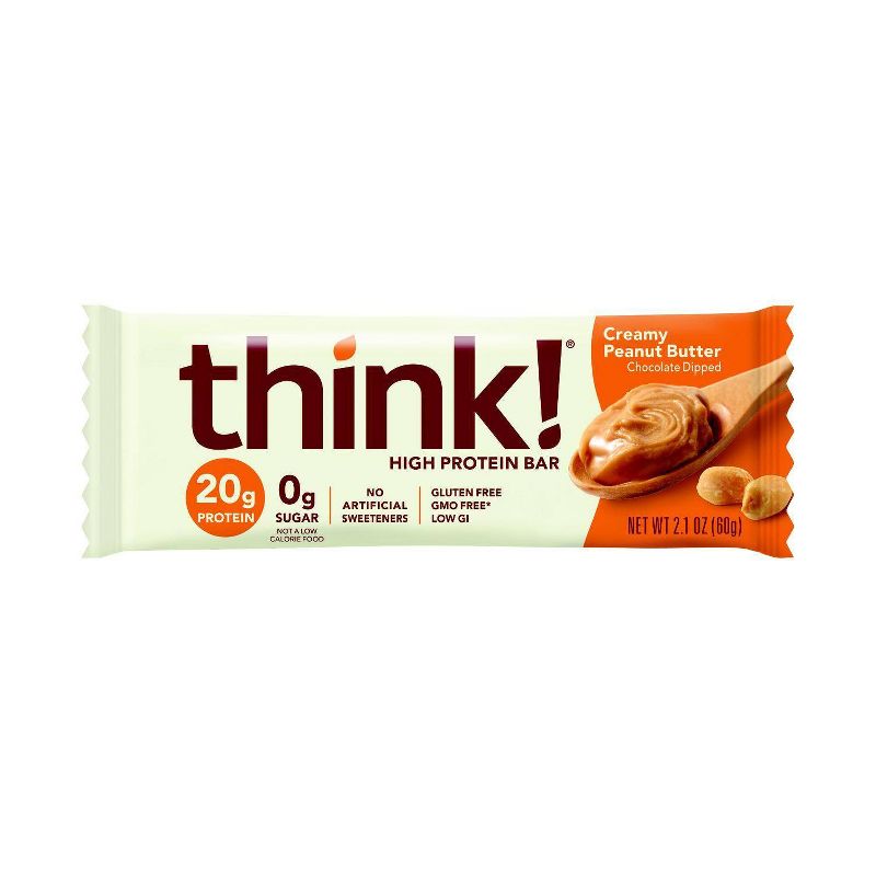 think! High Protein Creamy Peanut Butter Bars, 3 of 13
