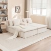 Modern Corduroy Chaise Lounge Chair Set of 2, Oversized Sleeper Sofas with High-Resilience Foam for Bedroom or Living Room – The Pop Home - 2 of 4