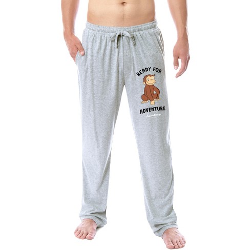 Mens grey pajama online pants