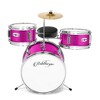 Ashthorpe 3-Piece Complete Junior Drum Set - Beginner Drum Kit with Drummer's Throne - 2 of 4