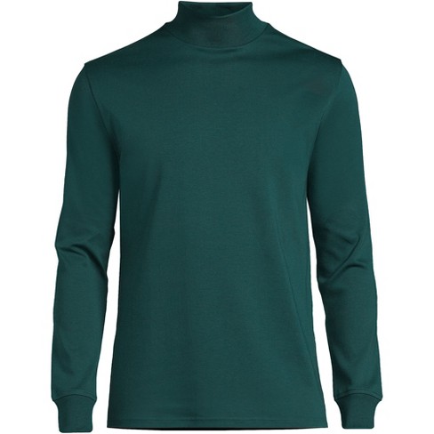 Lands' End Men's Super Soft Supima Mock Turtleneck - Small - Deep Balsam :  Target