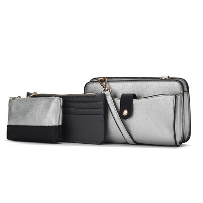MKF Collection Muriel Crossbody Bag with Card Holder and Small Pouch by Mia K