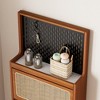 LOVMOR Rattan Shoe Cabinet for Entryway - 3 of 4